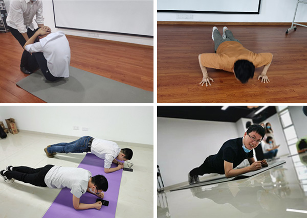 一分鐘104個俯臥撐！美控舉辦全員體能測試